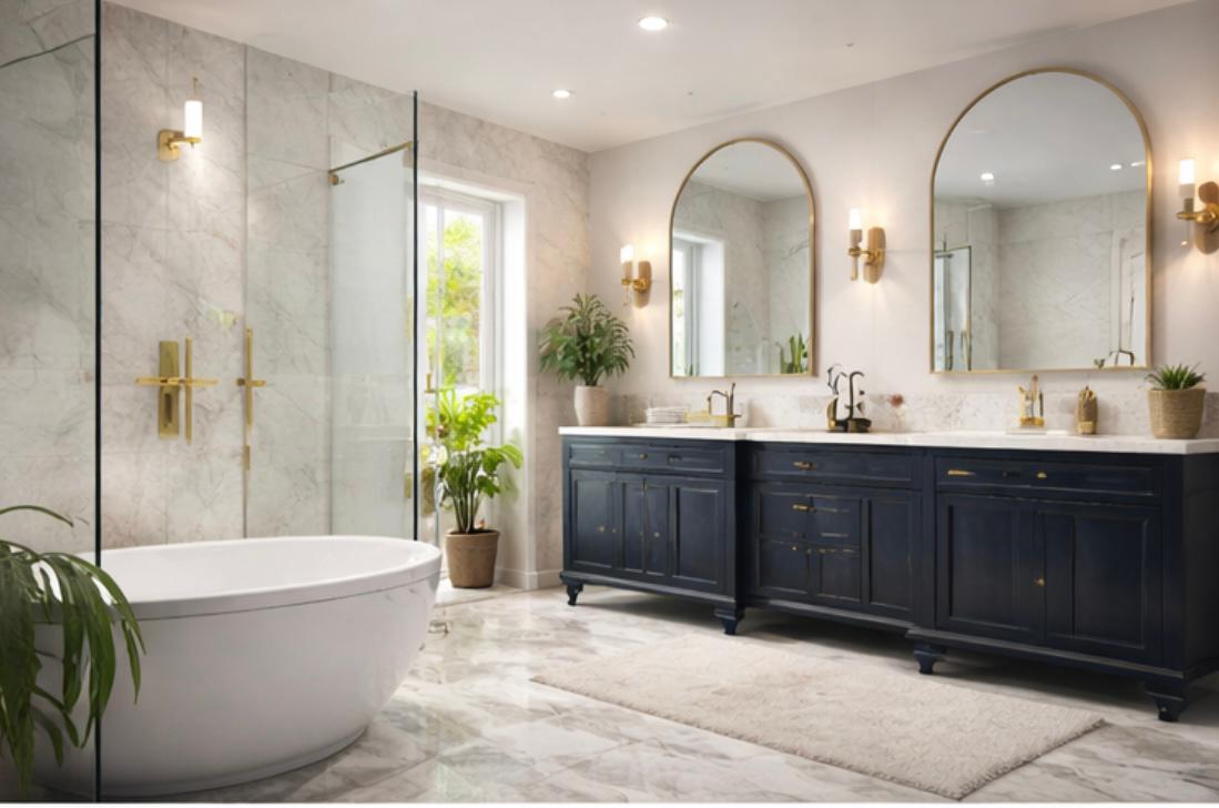 Luxury marble bathroom